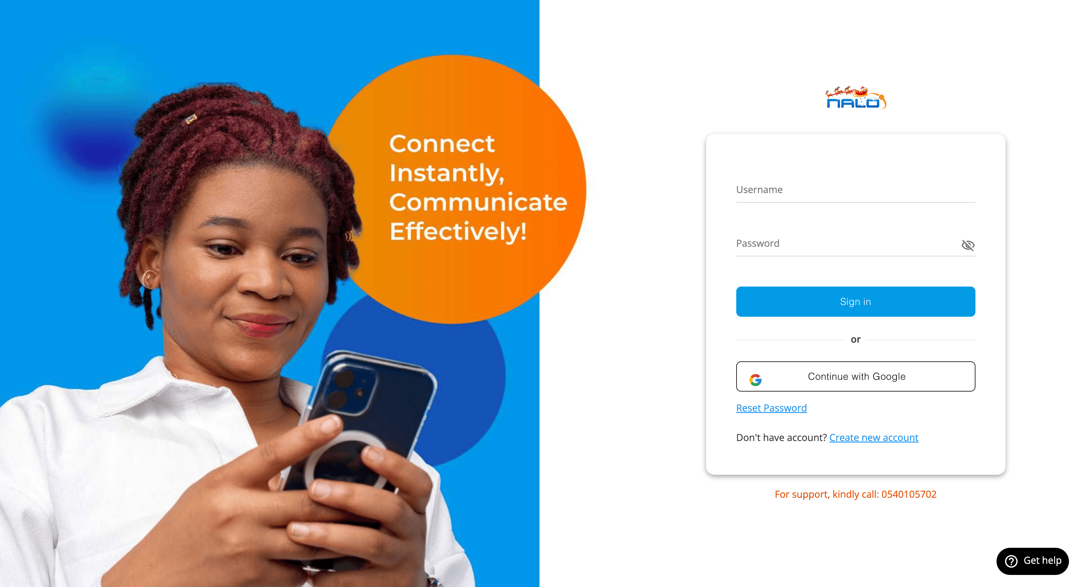 Nalo SMS Portal screenshot