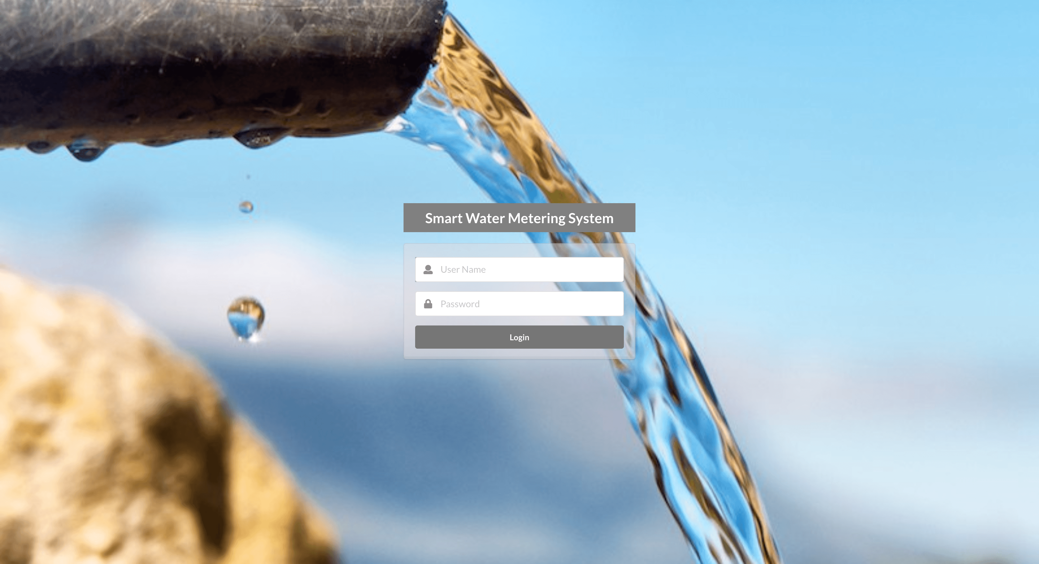 Smart Water Meter Monitoring System screenshot